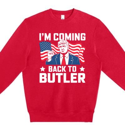 I’M Coming Back To Butler Premium Crewneck Sweatshirt