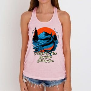 I Can Buy Better Fishing Gear Fisher Hunting Fish Hunter Great Gift Women's Knotted Racerback Tank