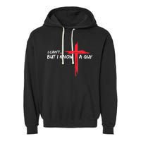 I Can't But I Know A Guy Jesus Cross Funny Christian Garment-Dyed Fleece Hoodie