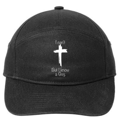 I Can't But I Know A Guy Jesus Cross Christian 7-Panel Snapback Hat