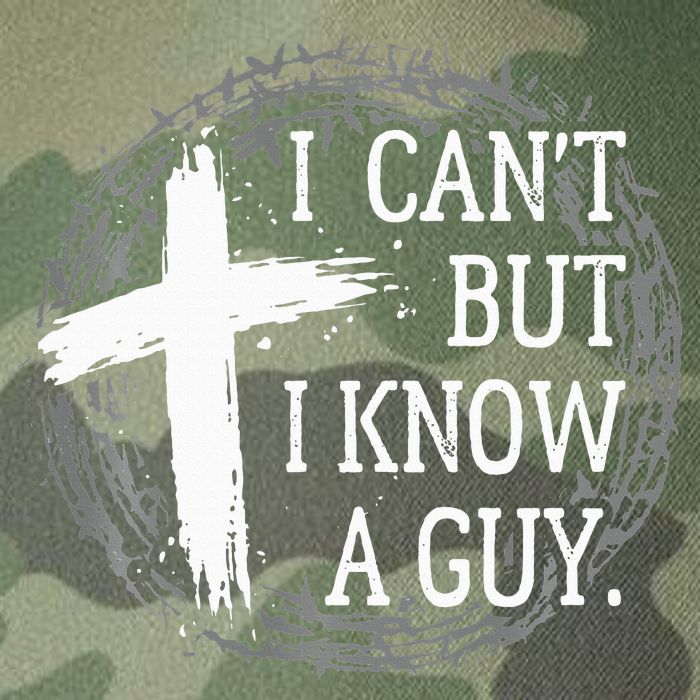 I can't but I know a guy Jesus cross funny christian Faith Legacy Tie Dye Trucker Hat