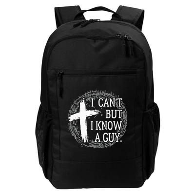 I can't but I know a guy Jesus cross funny christian Faith Backpack