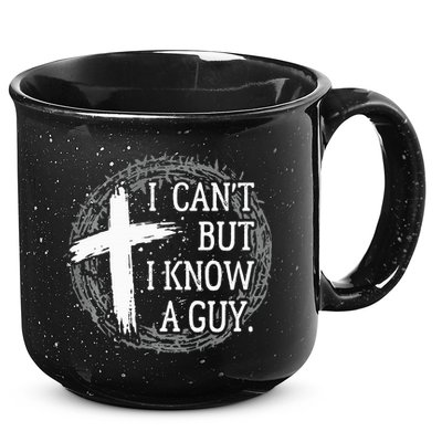 I can't but I know a guy Jesus cross funny christian Faith 15oz Campfire Ceramic Mug