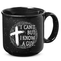 I can't but I know a guy Jesus cross funny christian Faith 15oz Campfire Ceramic Mug