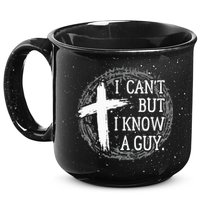 I can't but I know a guy Jesus cross funny christian Faith 15oz Campfire Ceramic Mug