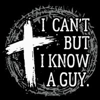 I can't but I know a guy Jesus cross funny christian Faith 16 in Basic Backpack