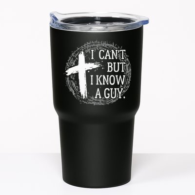 I can't but I know a guy Jesus cross funny christian Faith Tumbler