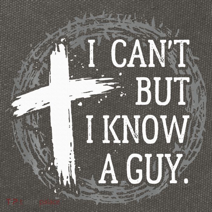 I can't but I know a guy Jesus cross funny christian Faith Cotton Canvas Backpack