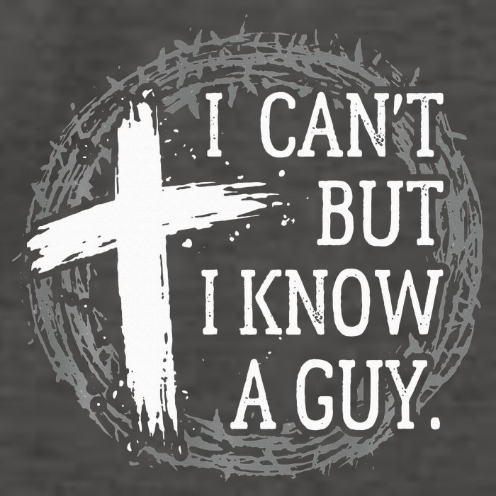 I can't but I know a guy Jesus cross funny christian Faith Vector Backpack