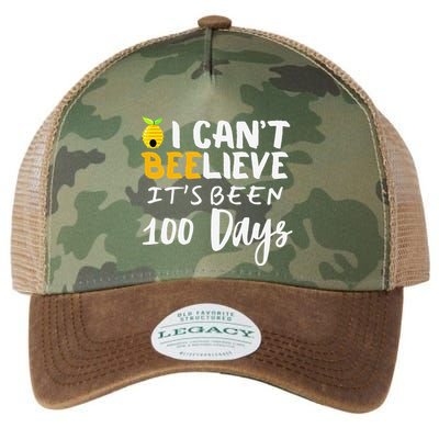 I CanT Believe Its Been 100 Days Funny Beehive Legacy Tie Dye Trucker Hat