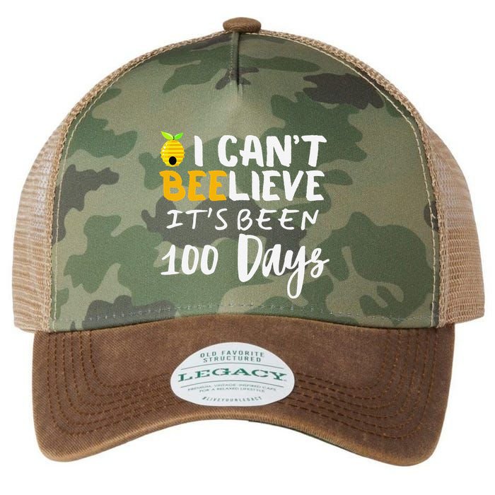 I CanT Believe Its Been 100 Days Funny Beehive Legacy Tie Dye Trucker Hat