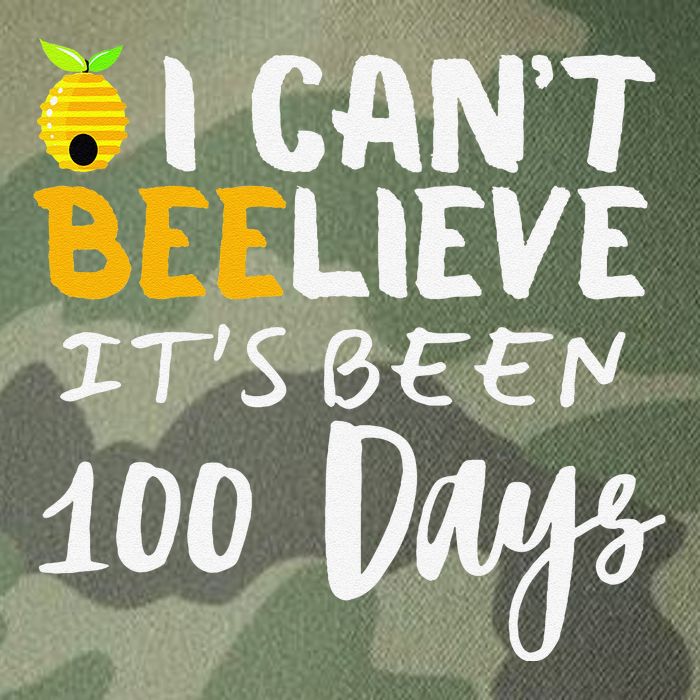 I CanT Believe Its Been 100 Days Funny Beehive Legacy Tie Dye Trucker Hat