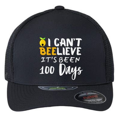 I CanT Believe Its Been 100 Days Funny Beehive Flexfit Unipanel Trucker Cap