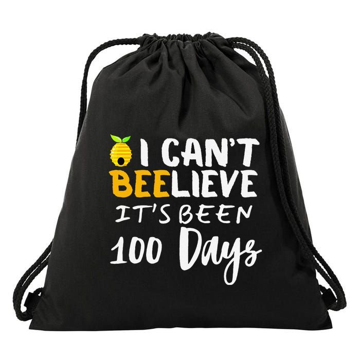 I CanT Believe Its Been 100 Days Funny Beehive Drawstring Bag