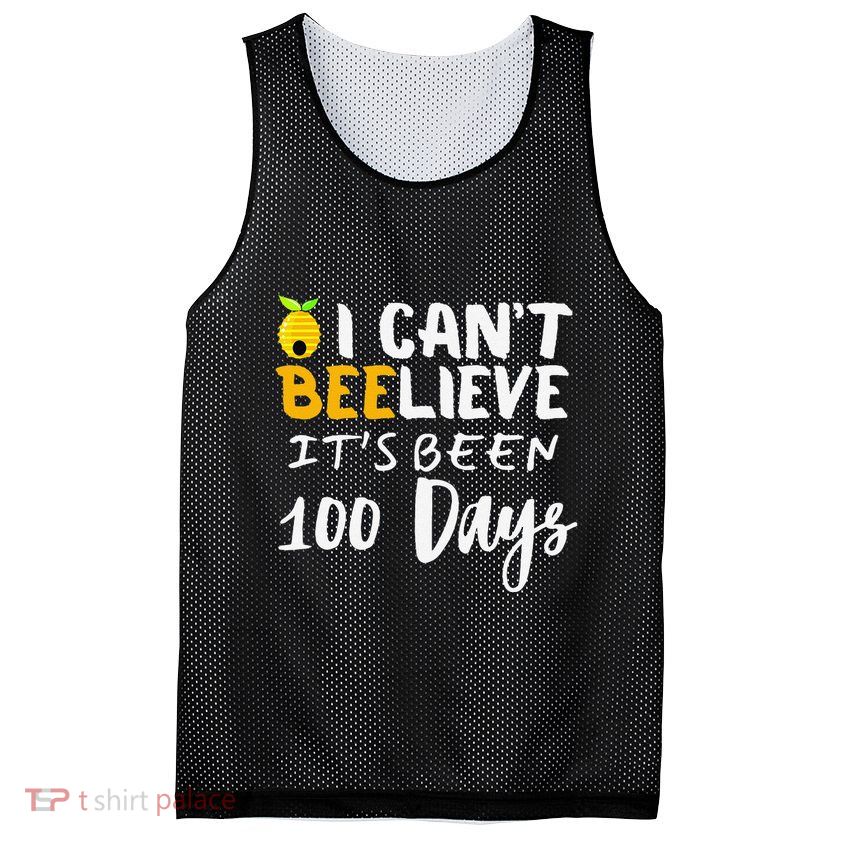 I CanT Believe Its Been 100 Days Funny Beehive Mesh Reversible Basketball Jersey Tank