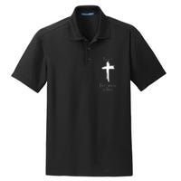 I CanT But I Know A Guy Jesus Cross Funny Christian Dry Zone Grid Polo