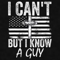 I Can't But I Know A Guy Jesus Cross Funny Christian Ladies PosiCharge Tri-Blend Wicking Tank