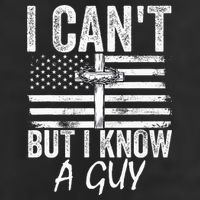 I Can't But I Know A Guy Jesus Cross Funny Christian Garment-Dyed Fleece Hoodie