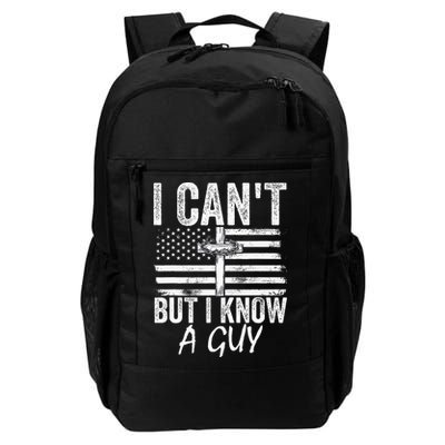 I Can't But I Know A Guy Jesus Cross Funny Christian Backpack
