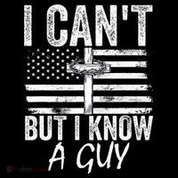 I Can't But I Know A Guy Jesus Cross Funny Christian 7-Panel Snapback Hat