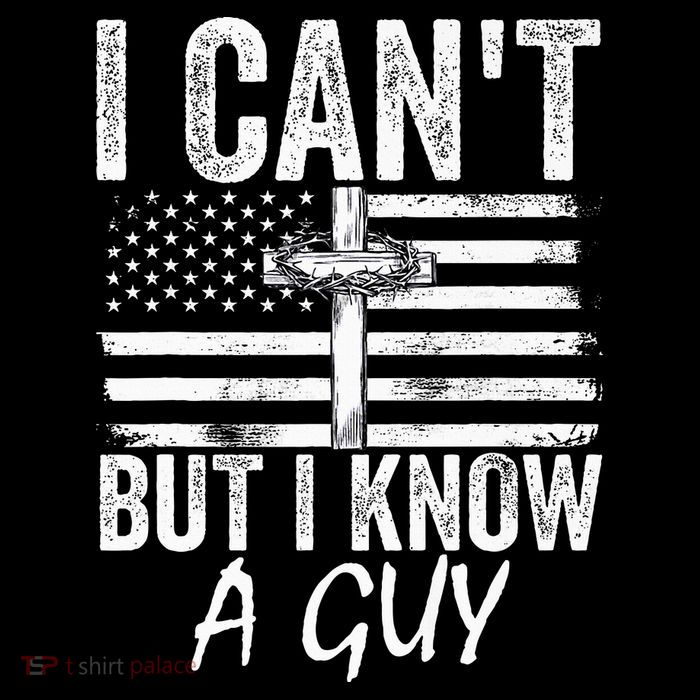 I Can't But I Know A Guy Jesus Cross Funny Christian 7-Panel Snapback Hat