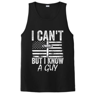 I Can't But I Know A Guy Jesus Cross Funny Christian PosiCharge Competitor Tank