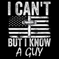 I Can't But I Know A Guy Jesus Cross Funny Christian Toddler Fine Jersey T-Shirt