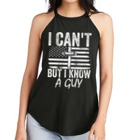 I Can't But I Know A Guy Jesus Cross Funny Christian Women's Perfect Tri Rocker Tank