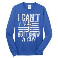 I Can't But I Know A Guy Jesus Cross Funny Christian Tall Long Sleeve T-Shirt