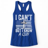 I Can't But I Know A Guy Jesus Cross Funny Christian Womens Tank Top