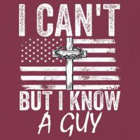 I Can't But I Know A Guy Jesus Cross Funny Christian 16oz Travel Tumbler