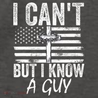 I Can't But I Know A Guy Jesus Cross Funny Christian Vector Backpack