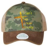 I Can't But I Know A Guy Jesus Cross Funny Christian Legacy Tie Dye Trucker Hat