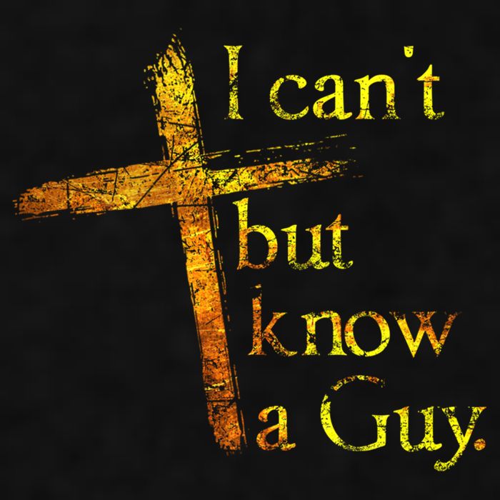 I Can't But I Know A Guy Jesus Cross Funny Christian Ladies PosiCharge Tri-Blend Wicking Tank