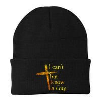 I Can't But I Know A Guy Jesus Cross Funny Christian Beanie