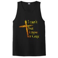 I Can't But I Know A Guy Jesus Cross Funny Christian PosiCharge Competitor Tank
