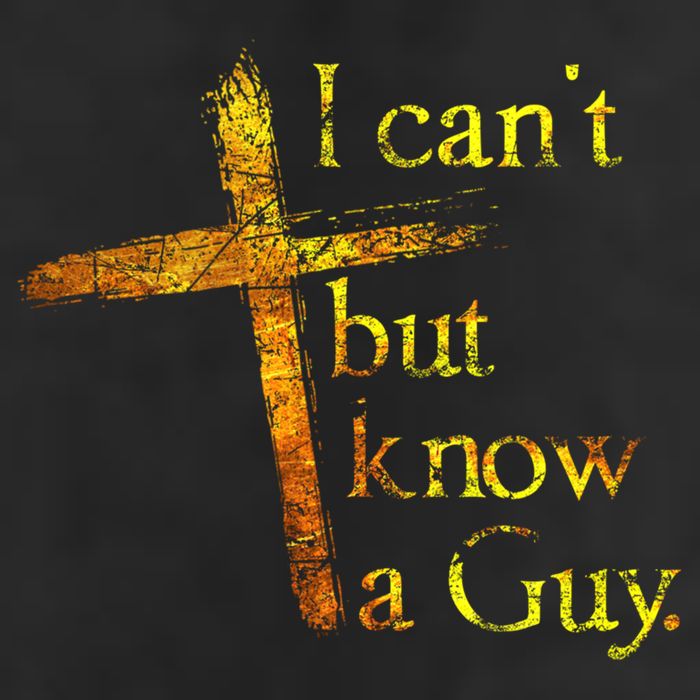 I Can't But I Know A Guy Jesus Cross Funny Christian Golf Towel