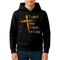 I Can't But I Know A Guy Jesus Cross Funny Christian Kids Hoodie