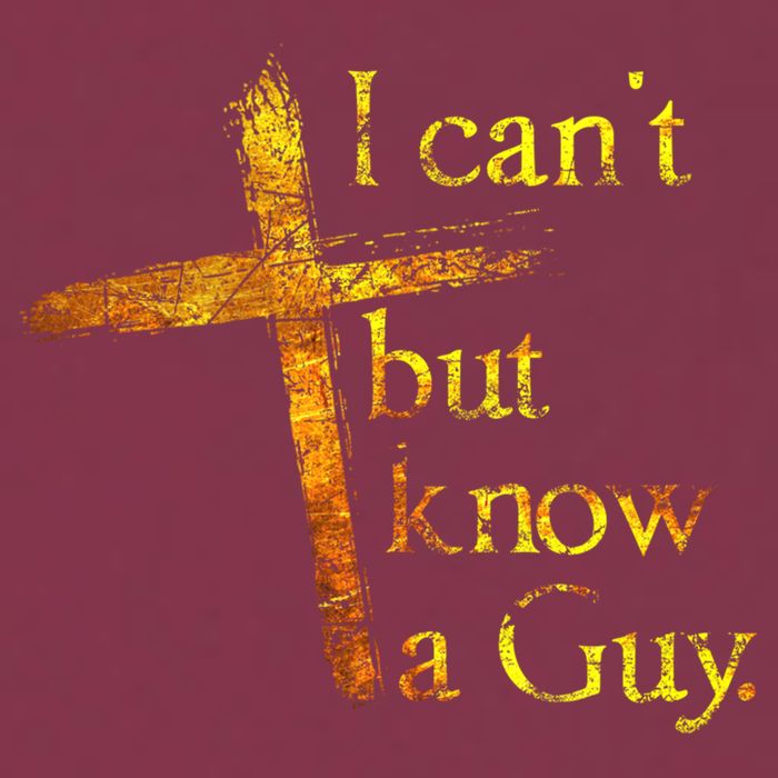 I Can't But I Know A Guy Jesus Cross Funny Christian 16oz Travel Tumbler