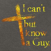 I Can't But I Know A Guy Jesus Cross Funny Christian Cotton Canvas Backpack