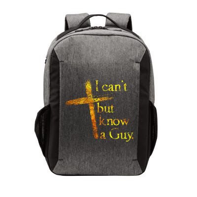 I Can't But I Know A Guy Jesus Cross Funny Christian Vector Backpack