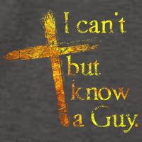 I Can't But I Know A Guy Jesus Cross Funny Christian Vector Backpack