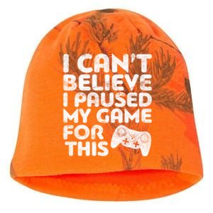 I Cant Believe I Paused My Game For This Gift Gamer Gift Kati - Camo Knit Beanie