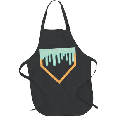 Ice Cream Baseball Drip Home Plate Baseball Dripping Apron
