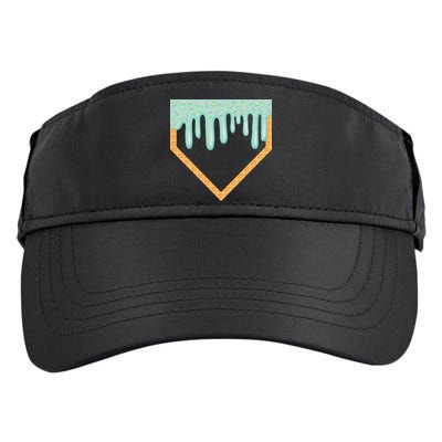 Ice Cream Baseball Drip Home Plate Baseball Dripping Adult Drive Performance Visor