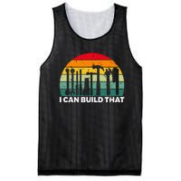 I Can Build That Handyman Woodwork Craftsman Mesh Reversible Basketball Jersey Tank