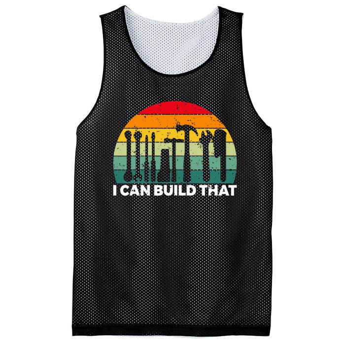 I Can Build That Handyman Woodwork Craftsman Mesh Reversible Basketball Jersey Tank