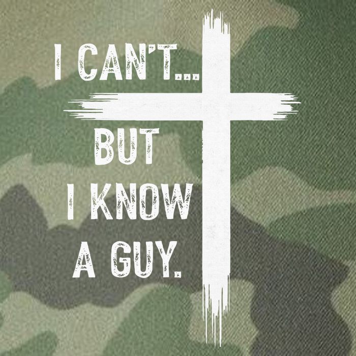 I Can't But I Know a Guy Christian Faith Believer Religious Legacy Tie Dye Trucker Hat