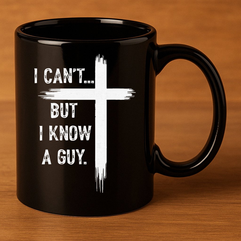 I Can't But I Know a Guy Christian Faith Believer Religious 11oz C Handle Ceramic Mug
