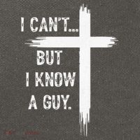 I Can't But I Know a Guy Christian Faith Believer Religious Cotton Canvas Backpack